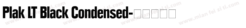 Plak LT Black Condensed字体转换